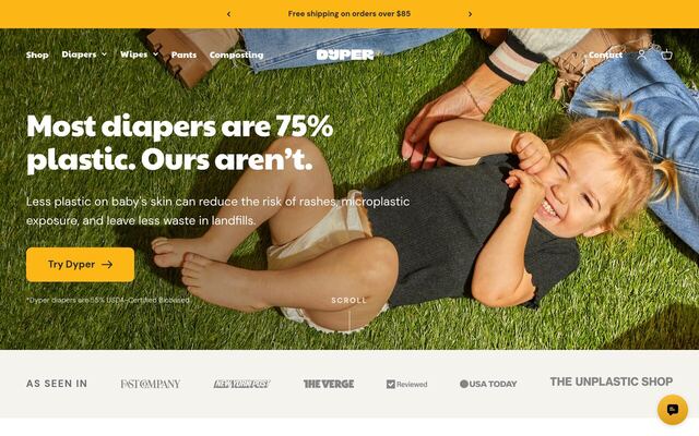 Dyper homepage