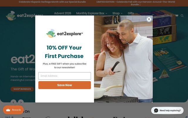 eat2explore homepage