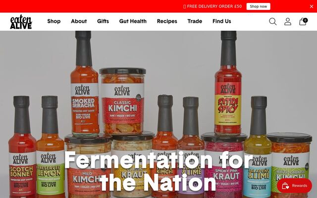Eaten Alive homepage