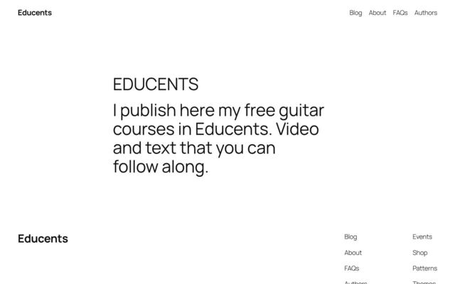 Educents homepage