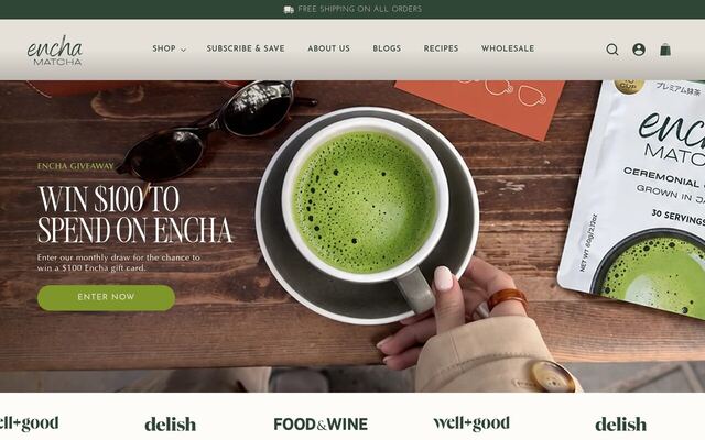 Encha homepage