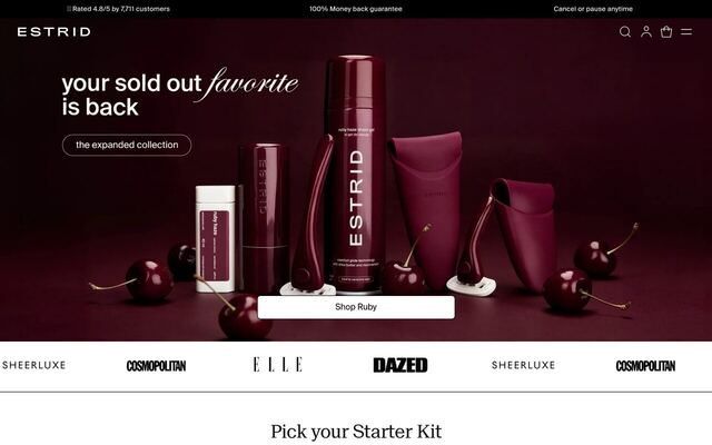 Estrid homepage
