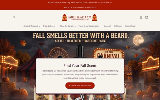 Fable Beard Co. (Fable Army Subscription) homepage