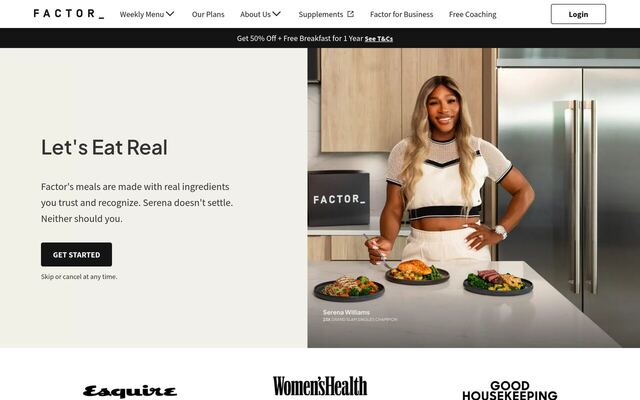 Factor homepage
