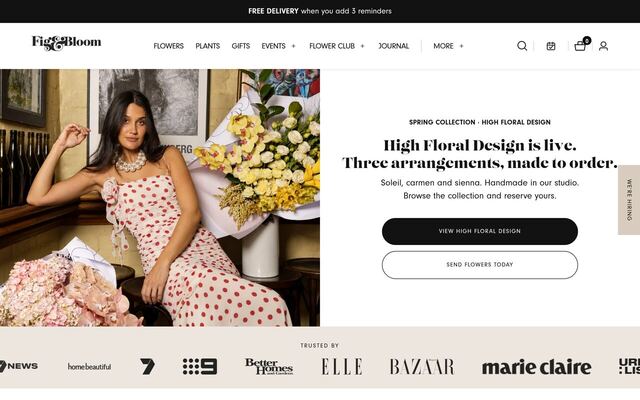 Fig & Bloom homepage