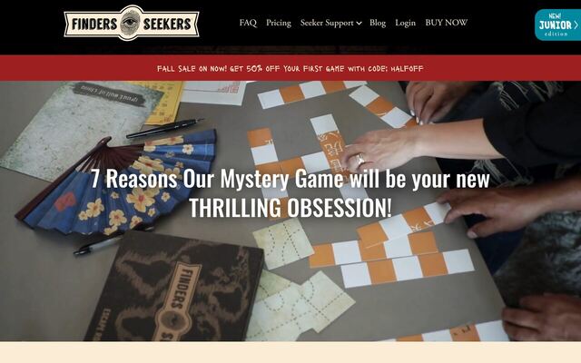 Finders Seekers homepage