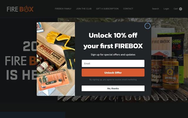 FIREBOX homepage