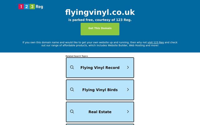 Flying Vinyl homepage