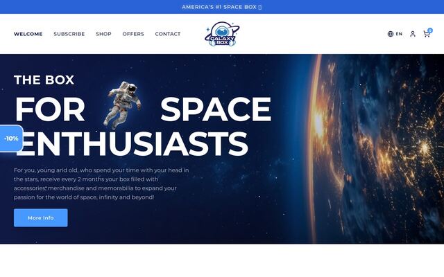 GalaxyBox homepage