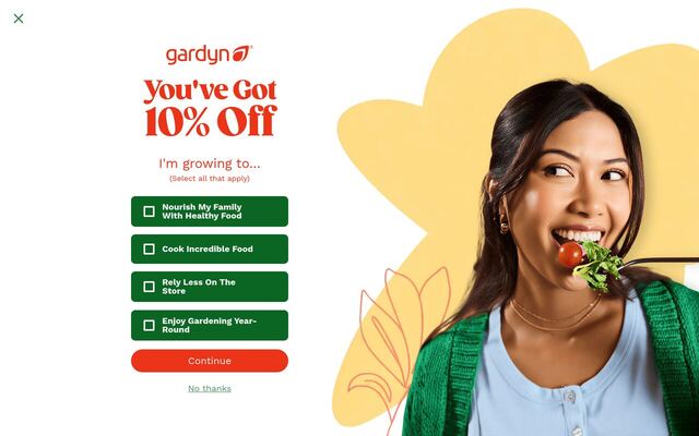 Gardyn homepage