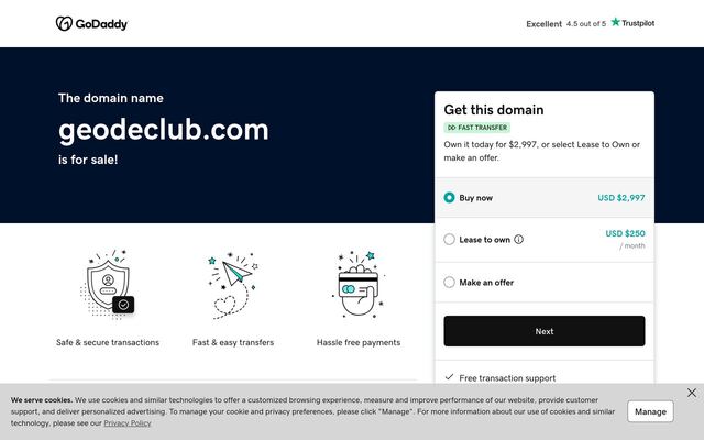 Geode Club homepage
