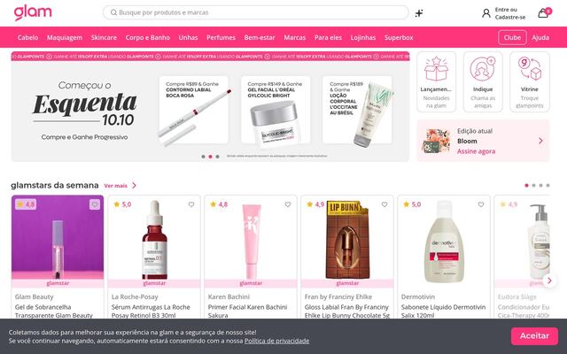 Glam (formerly Glambox) homepage