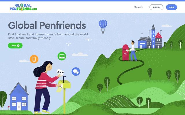 Global Penfriends homepage