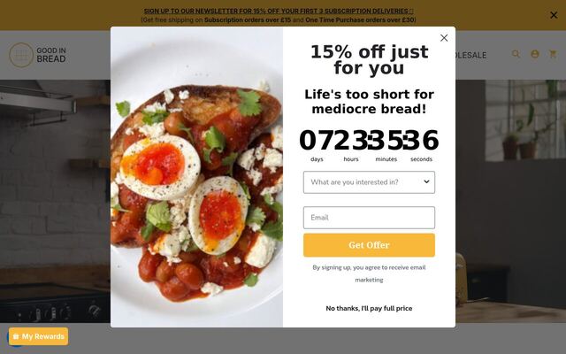 Good In Bread homepage