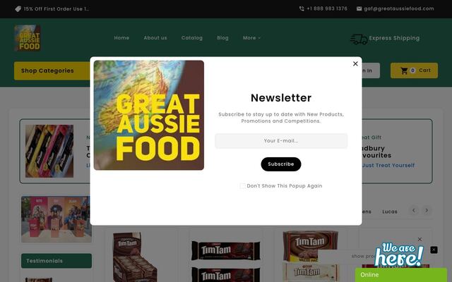 Great Aussie Food homepage