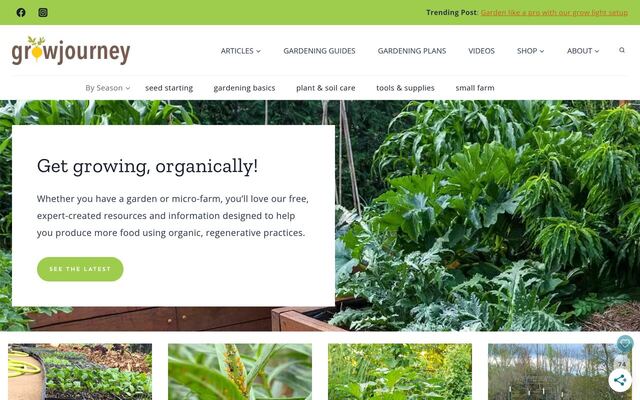 GrowJourney Seeds of the Month Club homepage