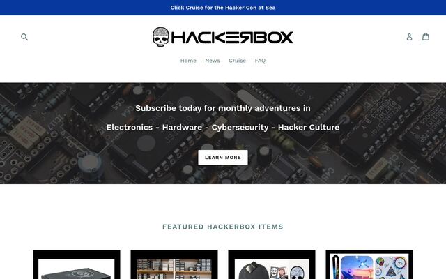 HackerBoxes homepage