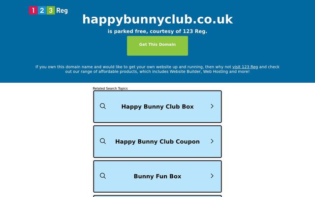 Happy Bunny Club homepage