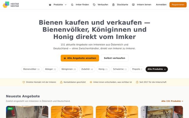Hektar Nektar homepage