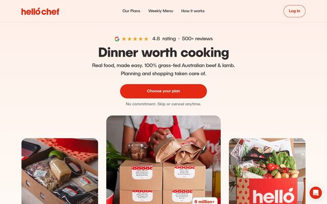Hello Chef homepage