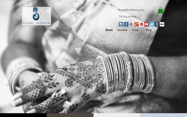 Hiral Henna homepage