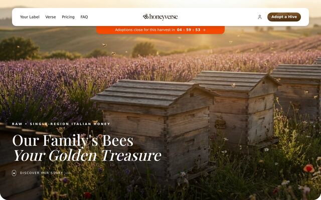 Honeyverse homepage