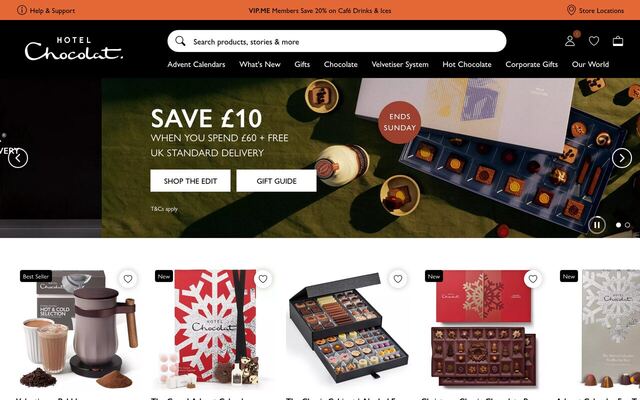 Hotel Chocolat Tasting Club homepage
