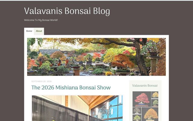 International Bonsai (William Valavanis) homepage