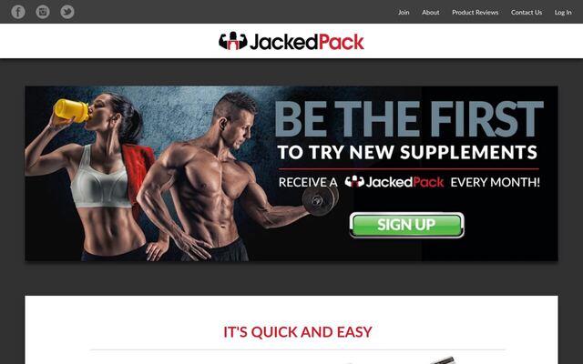 JackedPack homepage