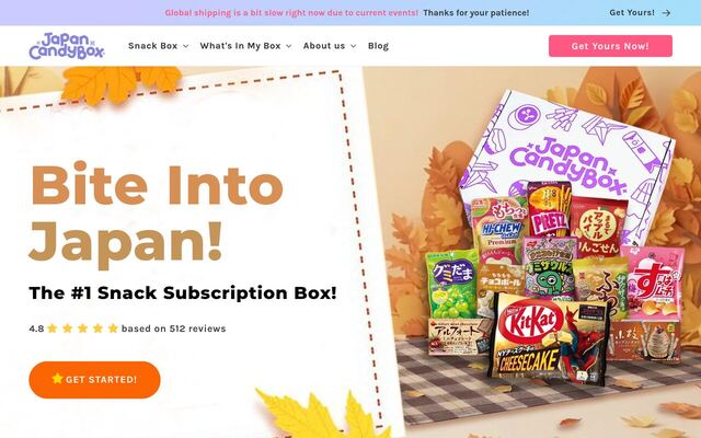 Japan Candy Box homepage