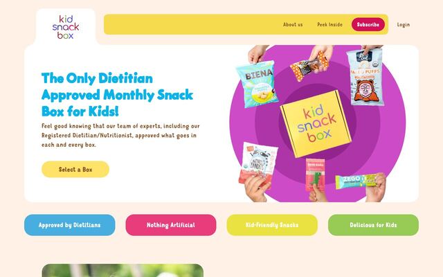 Kid Snack Box homepage