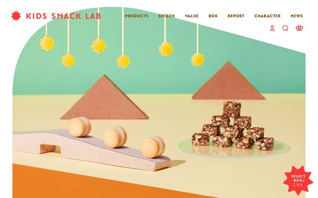 Kids Snack Lab homepage