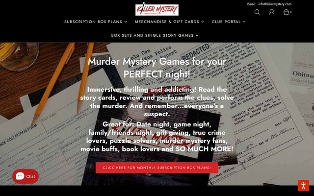 Killer Mystery homepage