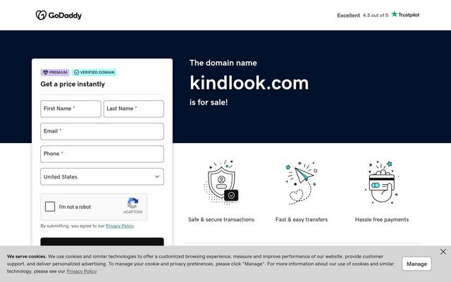 KindLook homepage