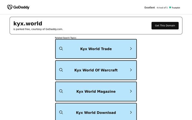 KYX World homepage