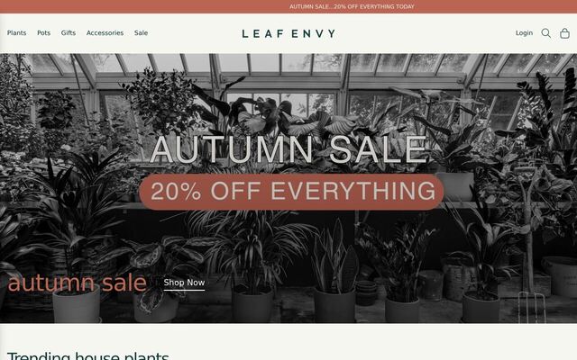 Leaf Envy homepage