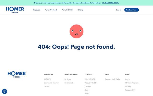 Learn with Homer Activity Kit Subscription homepage