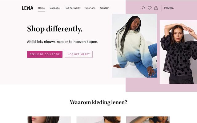 LENA the fashion library homepage