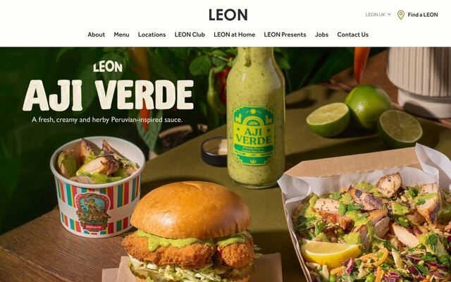 Leon Roast Rewards homepage