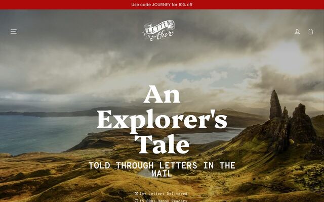 Letters From Afar homepage