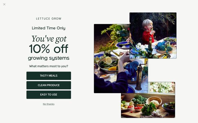 Lettuce Grow homepage