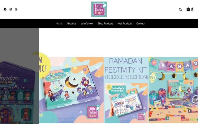 Little Packs of Prayer homepage