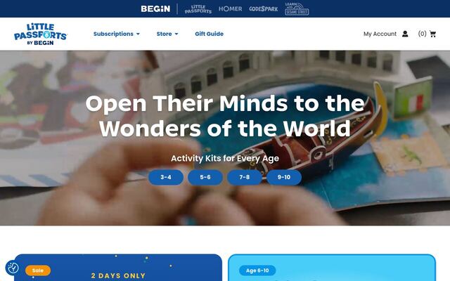 Little Passports homepage