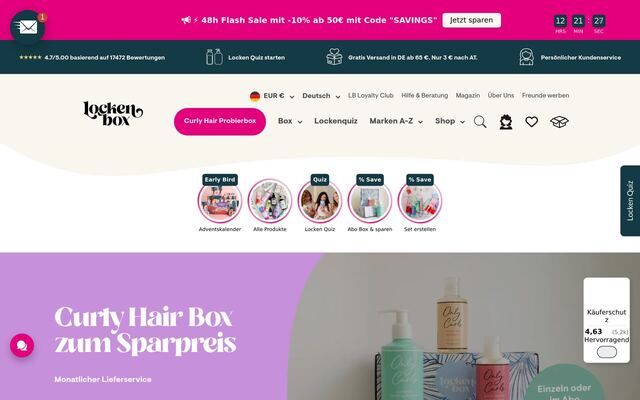 Lockenbox homepage