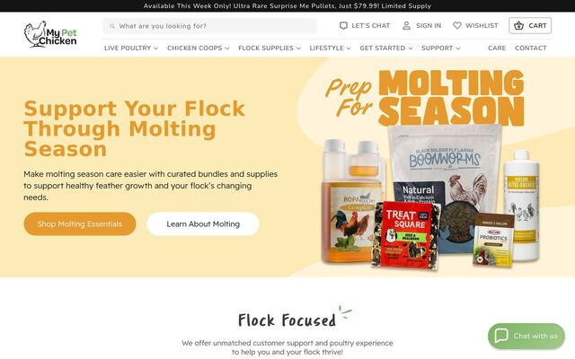 LoveBugs for Hens Subscription (My Pet Chicken) homepage