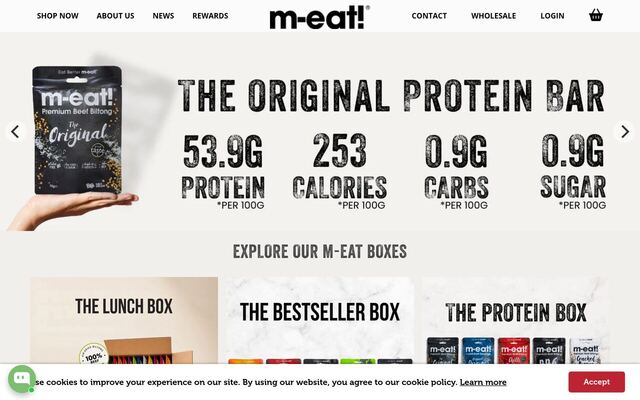 m-eat! Biltong homepage