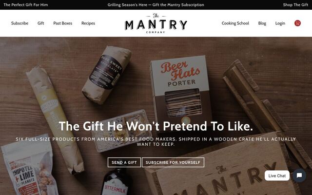 Mantry homepage