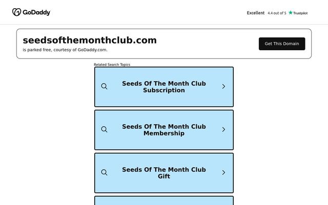 Mike the Gardener's Seeds of the Month Club homepage