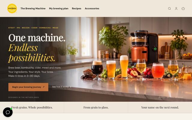 MiniBrew homepage