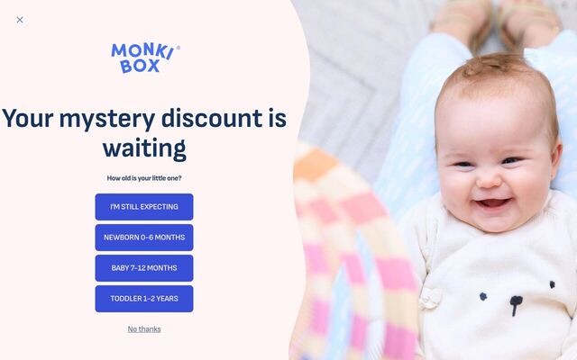 MonkiBox homepage